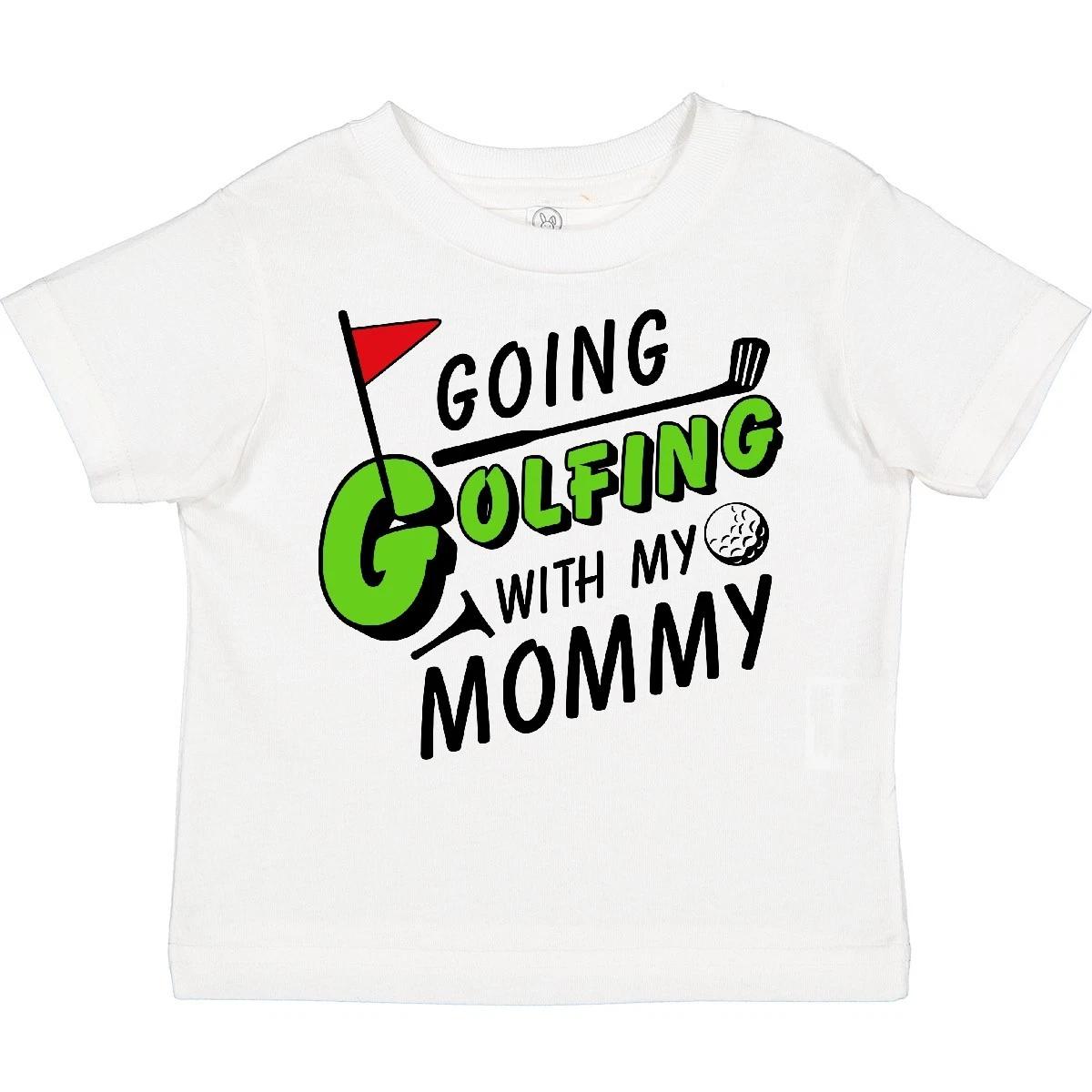 Inktastic Going Golfing With My Mommy- Kids Golf Toddler T-Shirt Sports Mom Kid 100