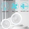 Smart 3-in-1 Ceiling Fan Lamp With Remote Control and 3-Speed E27 Lighting Base Indoor Multifunction Suspension Smart Fan Light