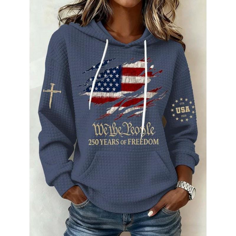 2026 Fall Womens Hooded Sweatshirt 3D Print Streetwear Casual Top