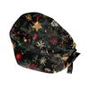 Festive Christmas-Themed Hair Scarf with Santa and Ornament Design Soft, Lightweight, and Fashionable
