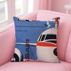 SSwissair Cushion Cover Pillow Case Soft Friendly Fabric  Concealed Zipper