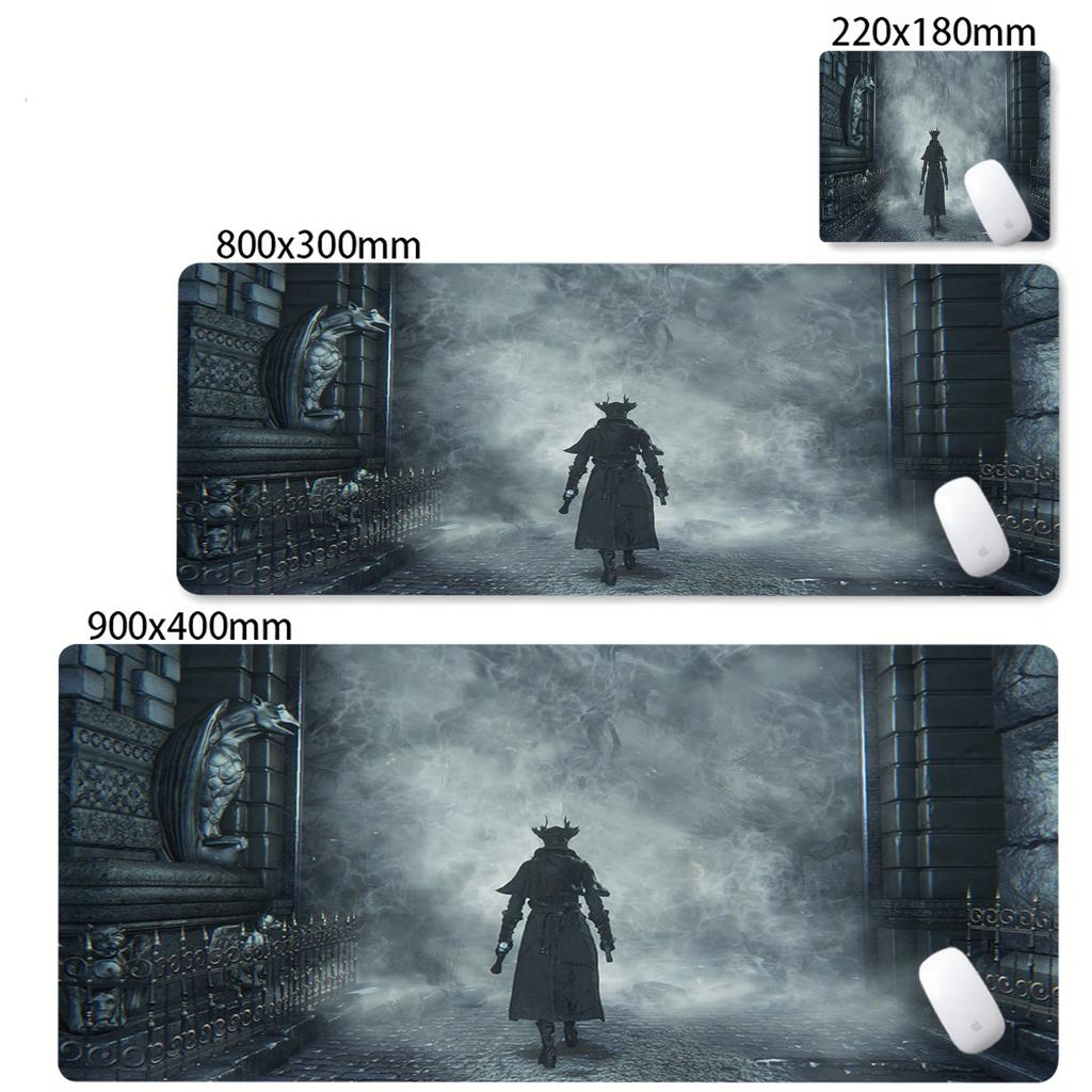 PC-Spiel Bloodborne Mauspads Schreibtischunterlage Groß Rutschfest Ausfransungsfrei Mauspads Tastatur Ergonomisch Büro Gummi Zuhause Benutzerdefiniert Tischmatten