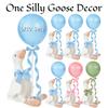 6/10Sets One Silly Goose Table Centerpieces Goose Stuffed Animal Plush Toy Baby Shower 1st Birthday Decoration Party Favors Gift