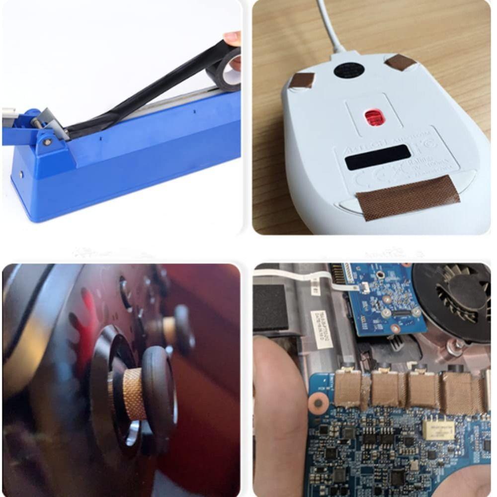 Hand Impulse Sealer Cloth Insulation Black PTFE Tape Vacuum Sealing Machine Adhesive Tape Welding
