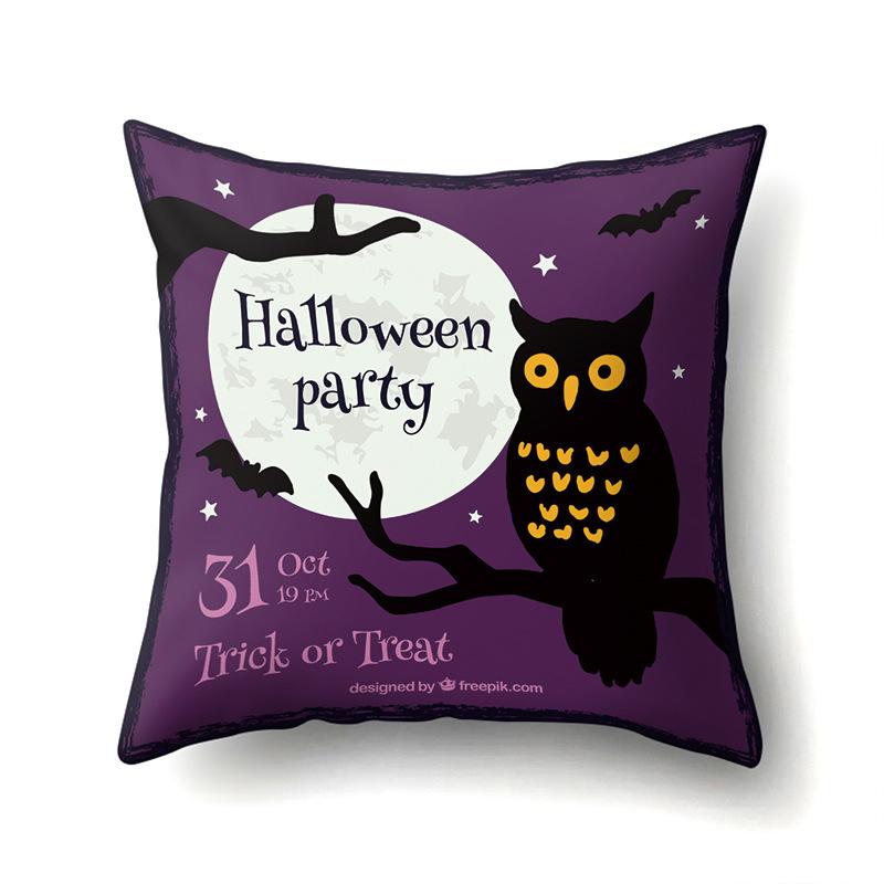 Halloween Pillowcase Car Waist Pillow Pumpkin Sofa Cushion Cover Office Home Living Room Pillowcase