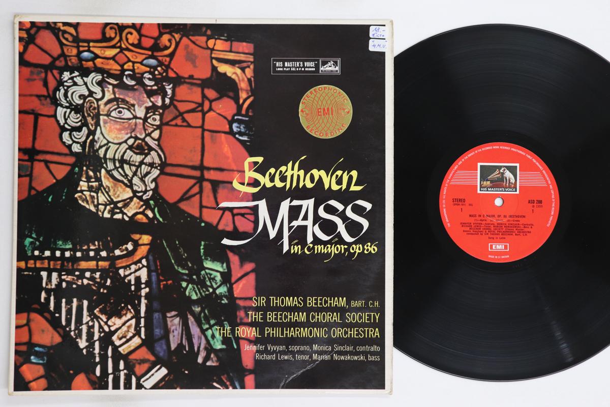

LP Record SIR THOMAS BEECHAM, ROYALPHILHARMON - Beethoven Mass In C Major Op86 ASD280 HMV UK Classical Used