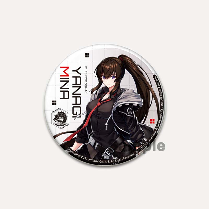 32/44/58mm Pop Anime Game Counter Side Brooches On Backpack Cartoon Figure Lapel Pins Alloy Round Cartoon Badge Gifts Jewelry Accessory