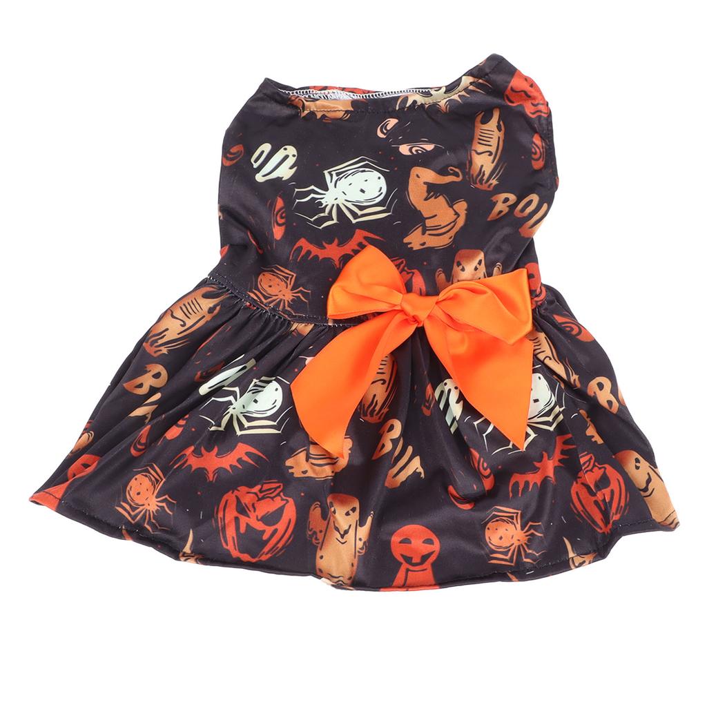 Halloween Hunde Kleid Niedliches Einzigartiges Muster Bequem Weich Feiertags Outfit Kleidung Hunde Kleider für Welpen