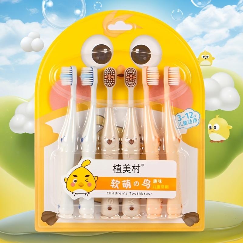 Toothbrush 6-Pack, Soft Bristles Gum Care, Non-Slip Handle, Small Head for 3, Oral Cleaning, Easy Storage, Random Logo