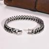 Stainless Steel Men's Retro Cuban Chain Bracelet - Trendy Hip-Hop Fashion Accessory (BR-475)