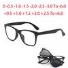 2208 Magnet Rice Nails Rivets Clip Square Frame Myopia Glasses 0 -0.5 -1.0 -2.0 -2.5 -3.0 -3.5 -4.0 -5.0 To -6.0
