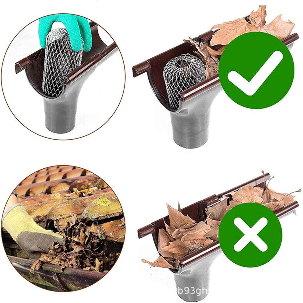 Pack of 4/8 Metal Gutter Strainers Easy To Install Aluminium Filter Grids Keep Your Downpipes Clear & Prevent Clogs