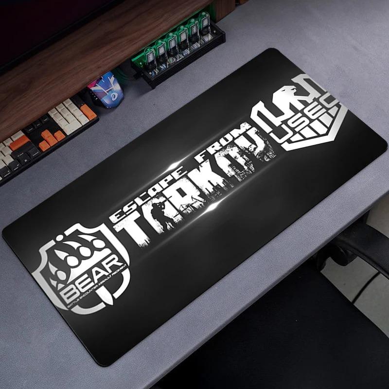 Tapete de Mouse para Jogos Escape From Tarkov com Bordas Costuradas para Escritório, Teclado de Computador, Laptop e Mesa de Casa com Base de Borracha Antiderrapante