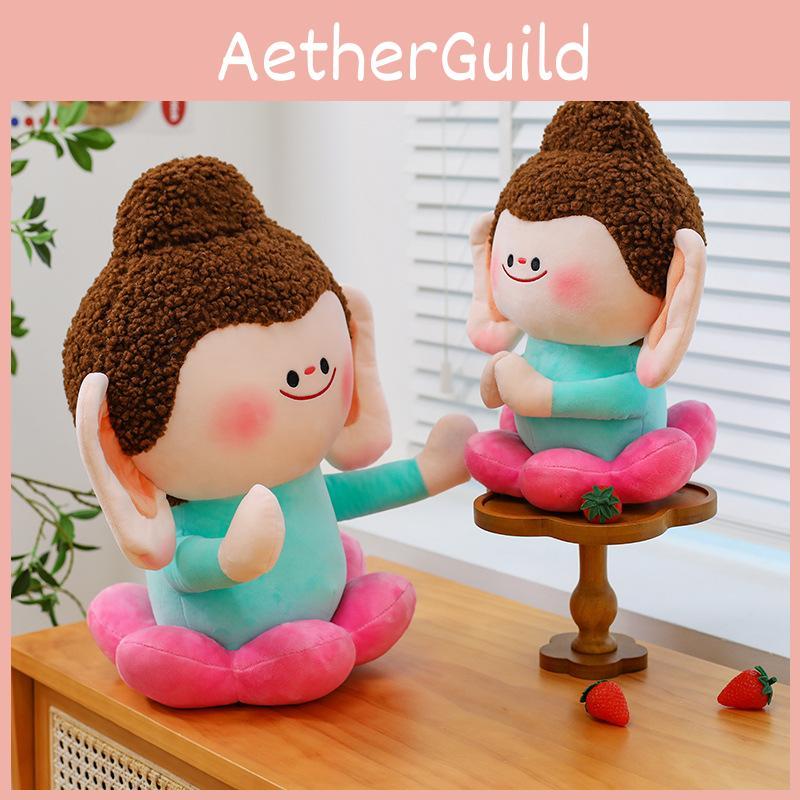 Lotus Little Buddha Plush Toy Cute Doll Girls Kid Room Decoration Birthday Gift