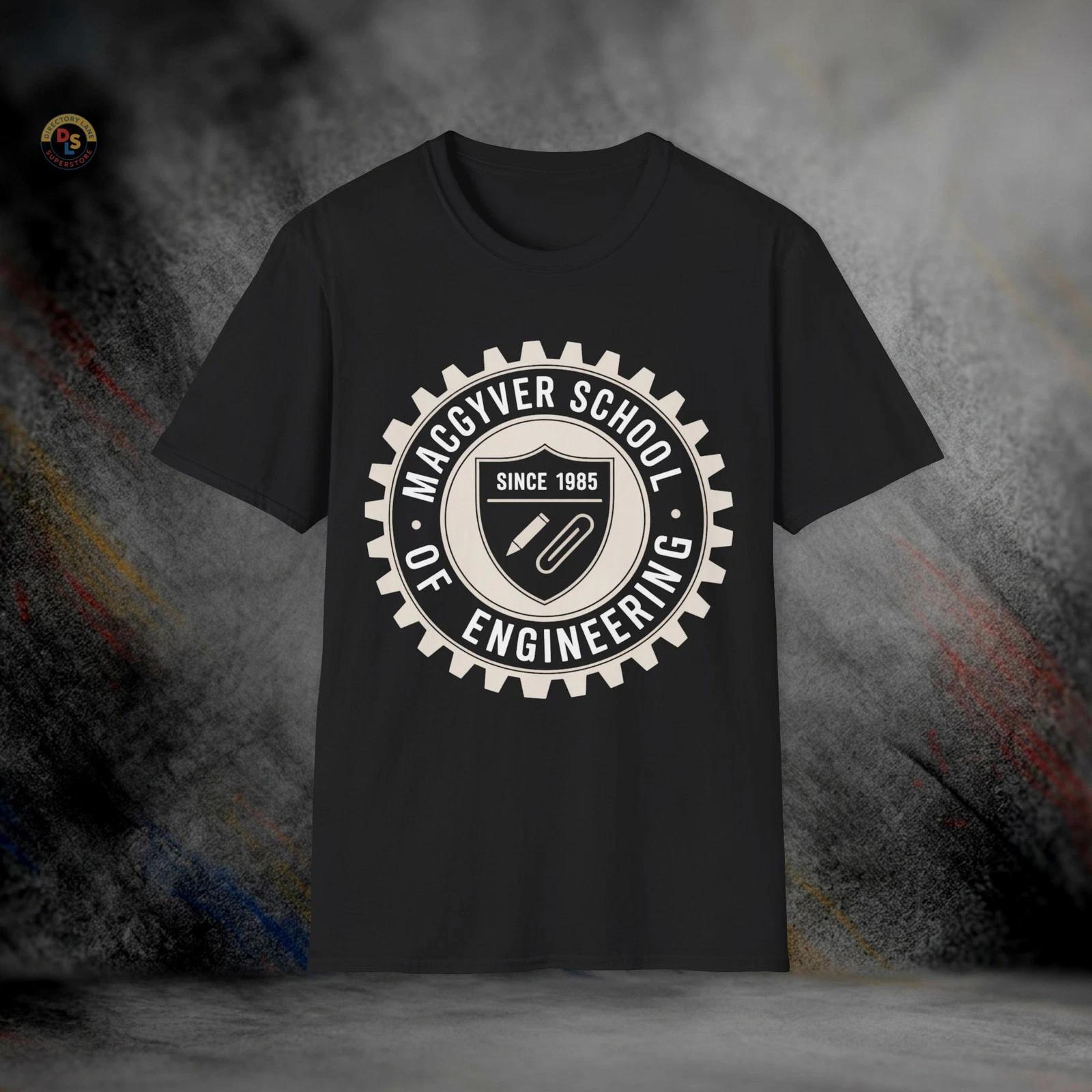 MacGyver School of Engineering 80s TV T-Shirt | Softstyle Tee S