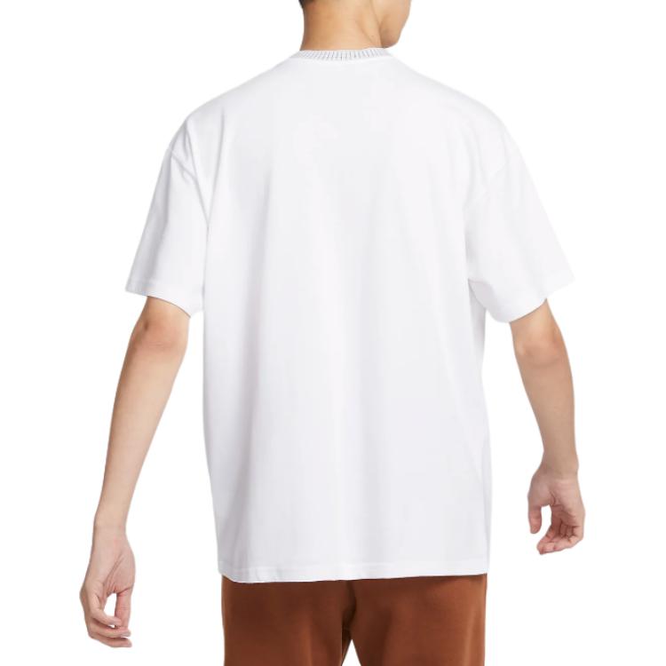 Nike Embroidered Loose Comfortable Short Sleeve T-Shirt Men Tops White FV3759100