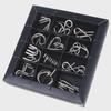 12-Piece Metal Puzzle Set: Nine-Link Unlocking & Unbuttoning Educational Toy for Kids & Adults