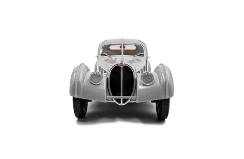 Solido Bugatti Atlantic Diecast Car 1/18 Scale Bugatti Atlantic Type 57 SC 1937 (Gray) [Parallel Import]