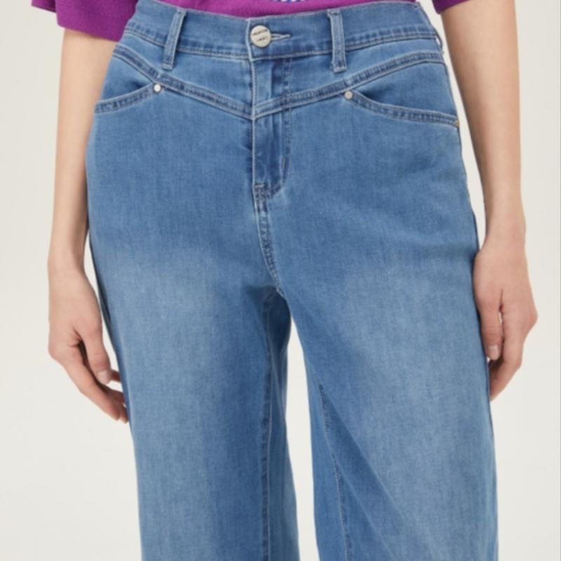 Benetton Diagonal Pocket Layered Denim Pants Badpa9531