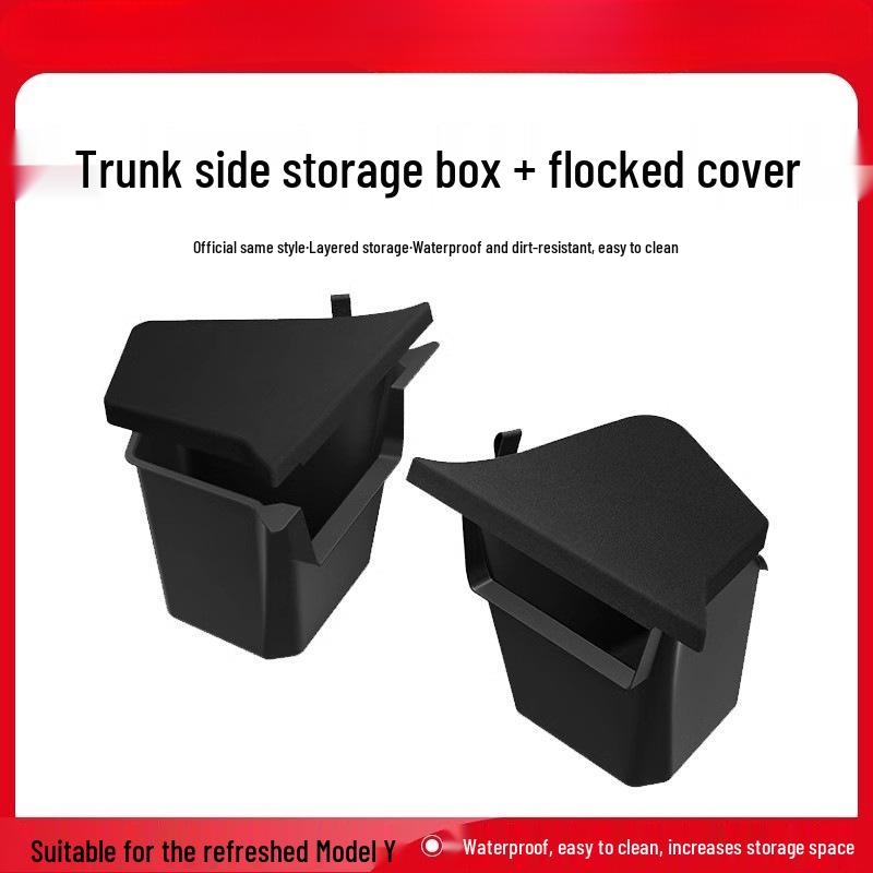 Tesla Model Y/3 Trunk Side Storage Box Cover - Interior Decoration Accessory
