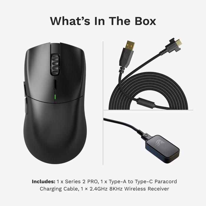 Glorious Series 2 PRO Wireless Mouse Black GLO-MS-S2PRO-WL-BLK
