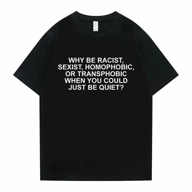 

2026 New Why Be Racist Frank T-shirt Blond Hip Hop Trend Tshirt Ocean Hip-Hop Men T Shirt Sleeve Harajuku Sleeve Casual Clot... S разноцветный