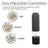 1/2Pcs One Handed Battery Operated Electric Salt Pepper Automatic Refillable Mill Grinder