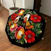 1PC Birds FlowersAutomatic Open/Close Umbrella with Windproof, 8-Rib Sturdy Canopy, Durable Ribs, Fashionable Design, Outdoor Accessory, Fun Prin, Hol
