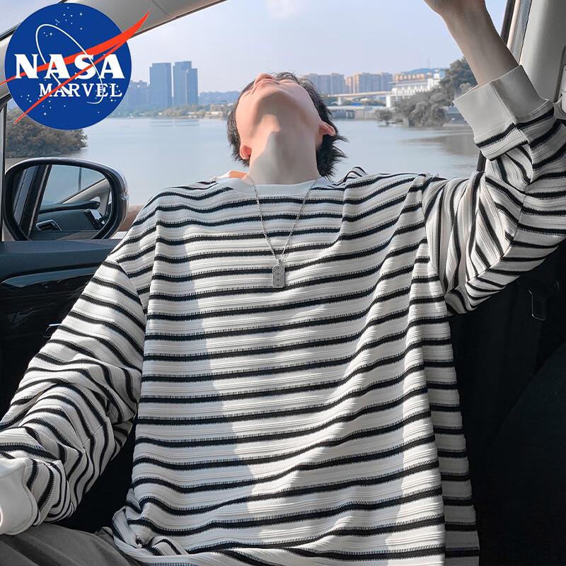 NASA MARVEL Striped Long Sleeve T-Shirt