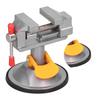 Aluminum Alloy Table Vise Clamp Suction Cup Base Drill Press Vise  for Jewelry Making DIY Crafts