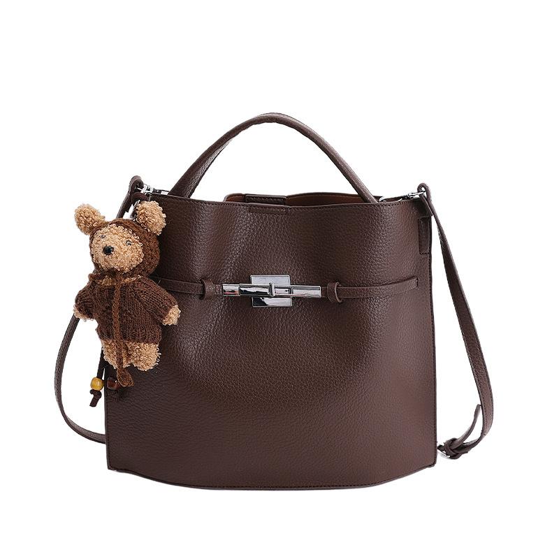 Work Bag with A Stylish Single Shoulder Strap and A Kelly-style Crossbody Bag