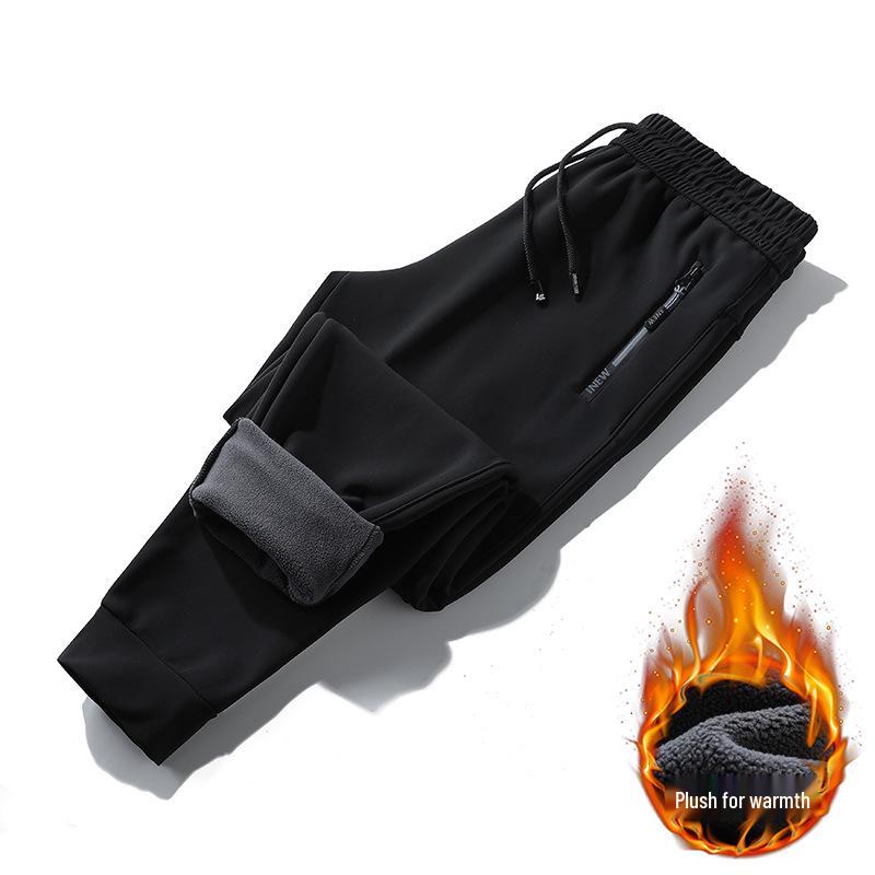 

Мужские водонепроницаемые вельветовые плюшевые повседневные брюки - Теплые, плотные, модные спортивные брюки для осени и зимы 5XL