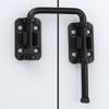 No-drill Sliding Bolt Gate Lock Stainless Steel Non Perforated Buckle Balcony Doors