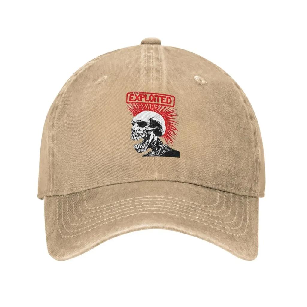 The Exploited Skull Baseball Cap Retro Distressed Cotton MMXX TOUR Sun Cap for Unisex WoUnisex Outdoor Activities Caps Hat