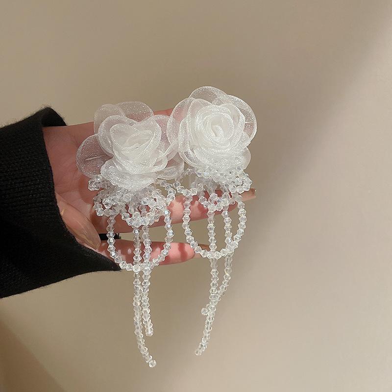 Eugen yarn temperament petal earrings ethnic style fashion retro stud earrings simple and versatile vacation style earrings women