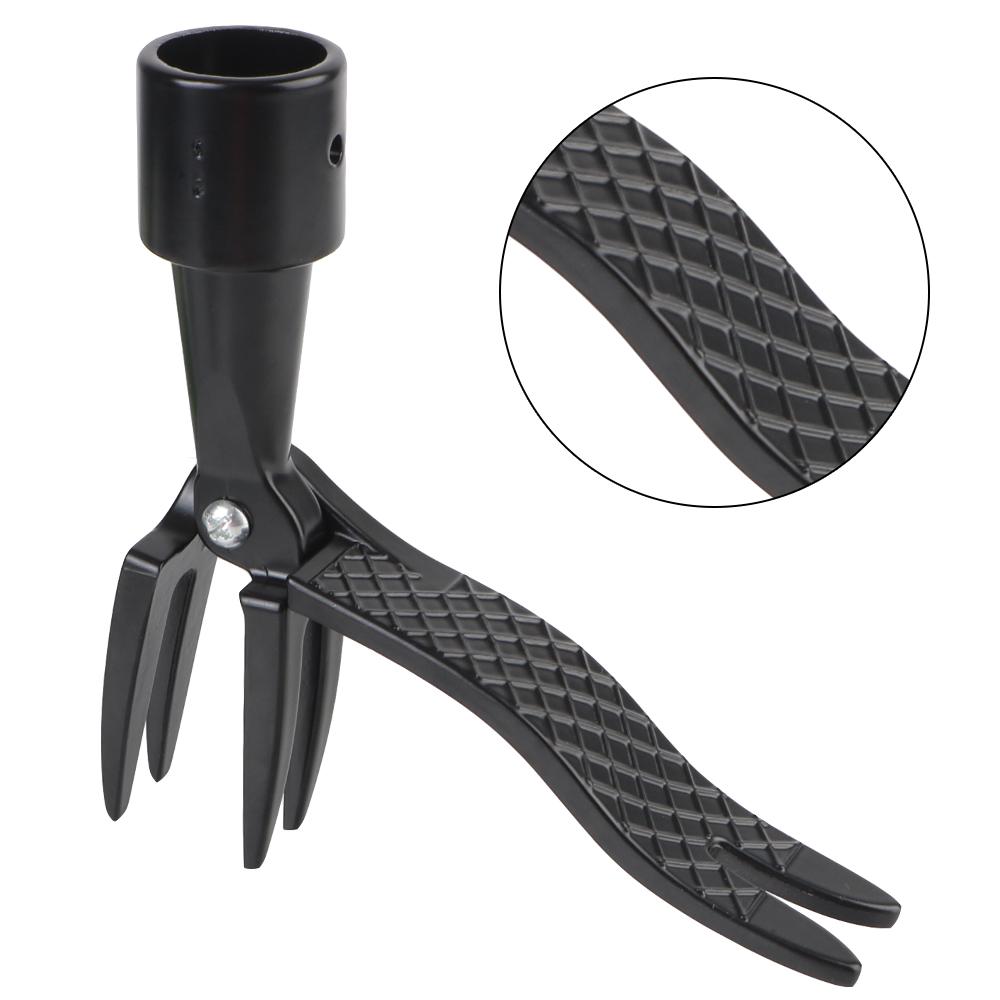 Grabunkräuterstecher Schwarz Wurzelentferner Mit Fußpedal Gartenarbeit Rasenzubehör Stehendes Unkrautentfernungswerkzeug Unkrautentfernungskopf Ersatzkralle Fußpedal Unkrautzieher