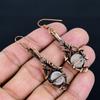 Rainbow Moonstone Earrings Gemstone Jewelry, 999 Copper Wire Wrapped Earrings, Handmade Beautiful Jewelry Earrings