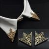 Retro Triangle Hollow Metal Lapel Pin Brooch for Women
