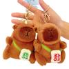 Viral Capybara Backpack Charm: Plush Toy Keychain and Pendant