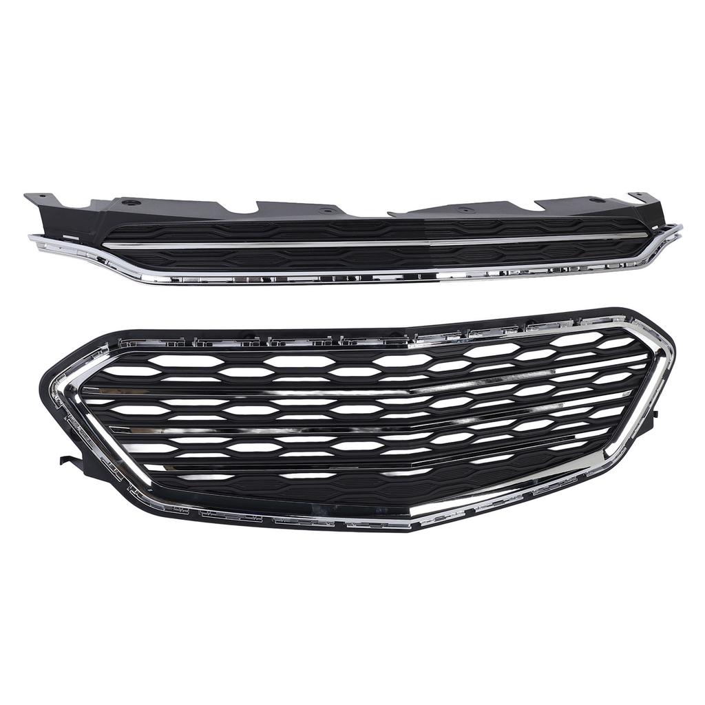 Vorderer Oberer Unterer Kühlergrill 23382107 Verchromte Leisten Stoßfänger Kühlergrill Set Ersatz für