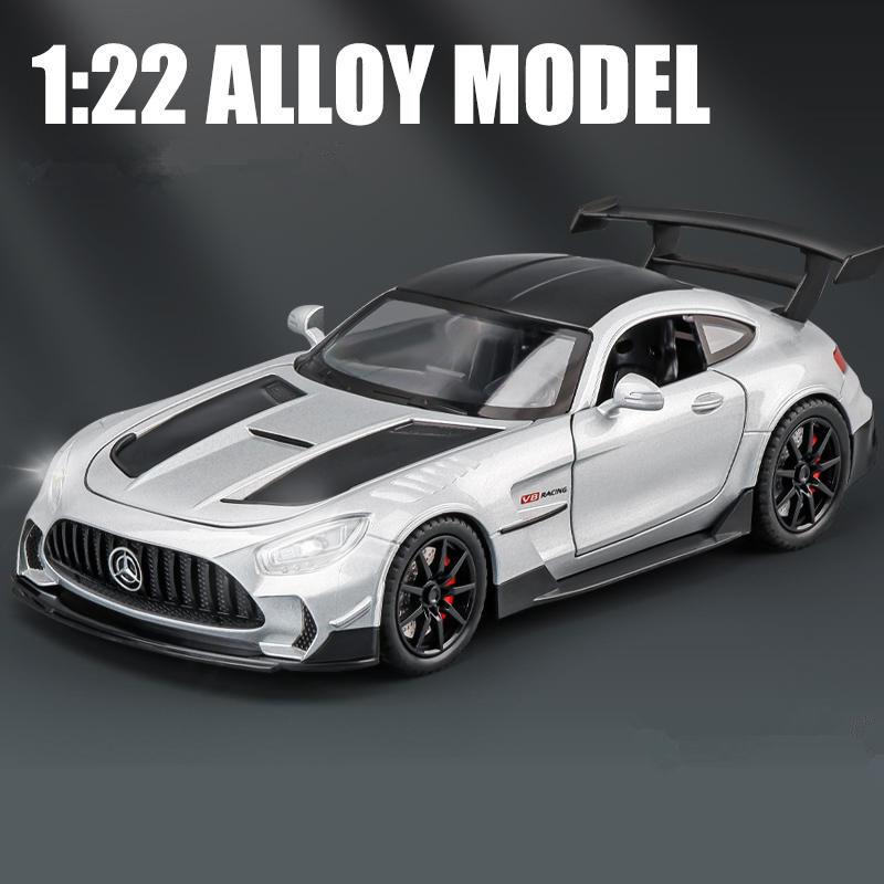 

1/24 Benzs-GT GTR Alloy Racing Car Model Diecasts Metal Toy Modified Sports Car Model Simulation Sound and Light Childrens Gifts