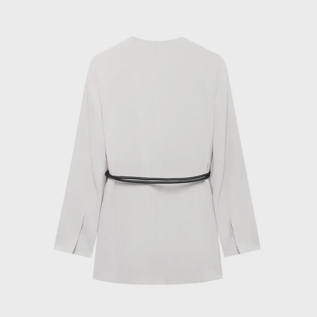ZA Women's Cross-Border Commuter Suit: Belted Jacket + Straight Pants Set (8941178 8959178)