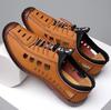 Sandali da Uomo Primavera Estate Nuove Scarpe Casual da Uomo in Pelle Traspirante con Suola Morbida Antiscivolo