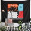 California Surfing Beach Tapestry Wall Hanging Retro Summer Decor for Bedroom Living Room Dorm Room Beach House Gift