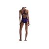 Nike Hydrastrong Series Fashion Simple Stylish Solid Color One-Piece Swimsuit Women swimsuit Purple NESSA017-536