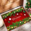 Christmas Welcome Doormat Indoor Outdoor Dirt-Resistant Entrance Doormat Bedroom Living Room Sofa Decorative Floor Mat