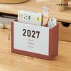 Self-discipline Plan 2027 Desk Calendar Multicolor Desktop Organization Box  School