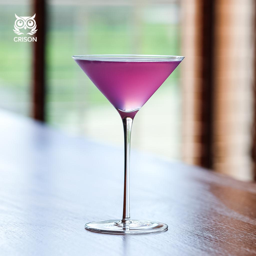 MT1501 CRISON Crystal Glass Bar Martini Cocktail Glass Champagne Wine Glass Wedding Party Home Glass Cup 130ml