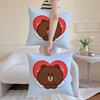 Cute little bear pillowcase living room sofa chair cushion cover home room decoration without pillow core
