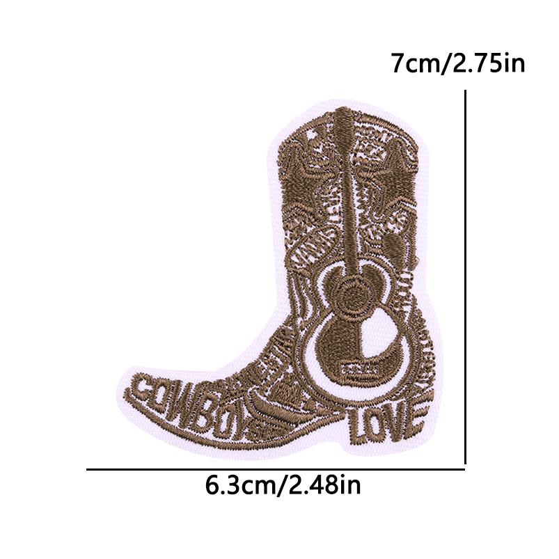 West Cowboy Embroidery Iron On Patches For Clothing thermoadhesive Patch For Clothes Heroism Adventurism Patch For Jeans Sticker